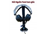NÚT NGUỒN Fami Kèm Giá Treo Tai Nghe  (Tam giác)